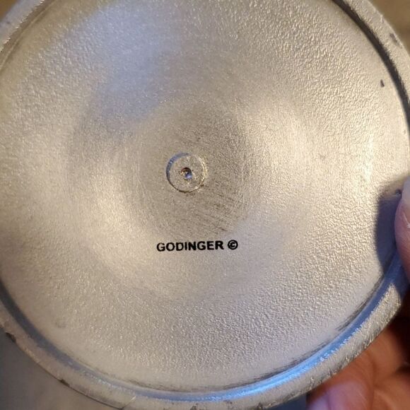 Godinger Metal Set of 4 Storm Sewer Coaste… - Picture 6 of 6